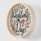 結婚記念時計 壁時計 (傾斜)