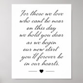 結婚記念標識 ポスター (正面)