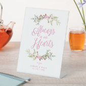 結婚記念表フローラやる気を起こさせる引用文 台座サイン (インサイチュ)