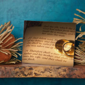 結婚記念銘板 フォトプラーク (側面)