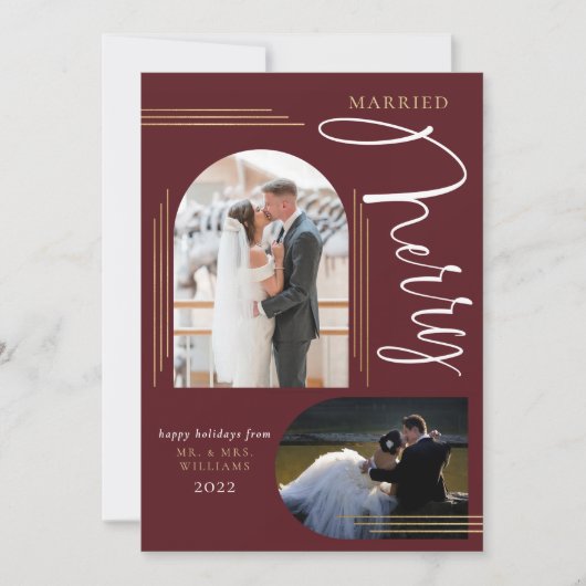 結婚記念 フォト アーチ フレーム シーズンカード (正面)