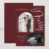 結婚記念 フォト アーチ フレーム シーズンカード (正面/裏面)