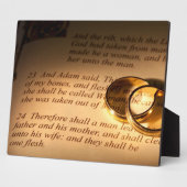 結婚記念・周年記念 ギフト プラーク (側面)