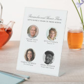 結婚記念 四枚写真 カクテル メニュー 台座サイン (インサイチュ)