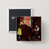 結婚許可証(ノーマン・ロックウェル) 缶バッジ (正面&裏面)