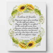 結婚詩の額 フォトプラーク (正面)