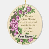 結婚詩 オーダーメイドの結婚式 オーナメント (左)
