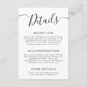 結婚詳細ミニマル エンクロージャーカード (正面)