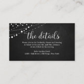 結婚詳細素朴の結婚黒板 エンクロージャーカード (正面)