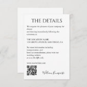 結婚詳細 エンクロージャーカード (正面/裏面)