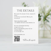 結婚詳細 エンクロージャーカード (スタンド正面)