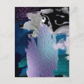 結婚詳細 |メタリックストロークバイオレットティール(緑がかった色) エンクロージャーカード (裏面)