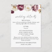 結婚詳細 | RSVP | QRコードエンクロージャカード エンクロージャーカード (正面)