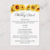 結婚詳細 | RSVP | QRコードエンクロージャカード エンクロージャーカード (正面)