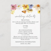 結婚詳細 | RSVP | QRコードエンクロージャカード エンクロージャーカード (正面)