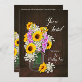 結婚誓いの更新 - カントリー招待状 招待状 (正面/裏面)