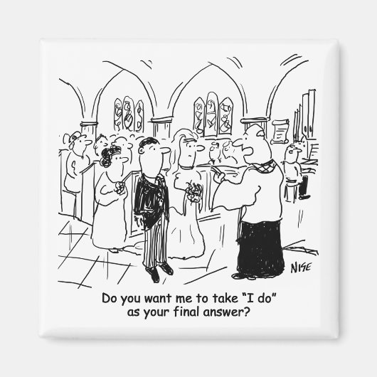 『結婚誓い – 私が最後の答えとして』 マグネット (正面)