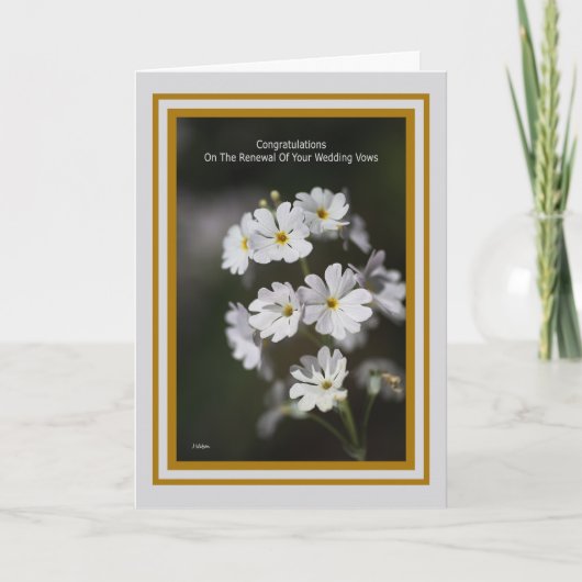 結婚誓約の更新を心から祝福します カード (正面)