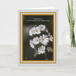 結婚誓約の更新を心から祝福します カード