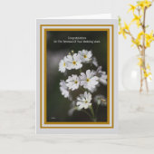 結婚誓約の更新を心から祝福します カード (黄色い花)