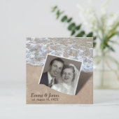 結婚誓約更新ビーチスナップショット 招待状 (スタンド正面)