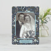 結婚誓約更新式 フラワーフォトフレーム 招待状 (スタンド正面)