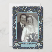 結婚誓約更新式 フラワーフォトフレーム 招待状 (正面)