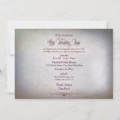 結婚誓約更新招待状（ブーツ/花） 招待状 (裏面)