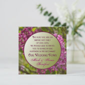 結婚誓約更新招待状 - ライラック/ガラス 招待状 (スタンド正面)