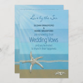 結婚誓約更新招待状 海 星の魚 招待状 (正面/裏面)