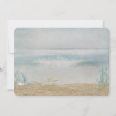 結婚誓約更新 海辺 返信 招待状 (裏面)