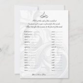 結婚誓約書の穴埋めカード 結婚式のパーティーカード 招待状 (正面)