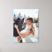 結婚誓約書 フェイクラッピング キャンバスプリント (正面)