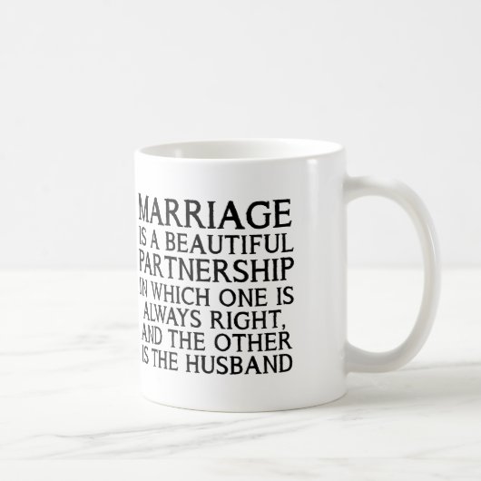 結婚論争面白いマグカップ コーヒーマグカップ (右)