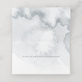 結婚護衛 |シルバーブルー冬のワンダーランド プレイスカード (内部開封)