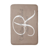 結婚贈りモノグラムの物 バスマット (正面縦)