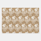 結婚贈り物の包みパーソナライズされた ラッピングペーパーシート (正面2)