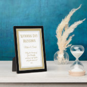 結婚贈り物！カスタム恵み結婚斑 フォトプラーク (側面)