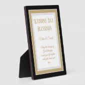 結婚贈り物！カスタム恵み結婚斑 フォトプラーク (側面)