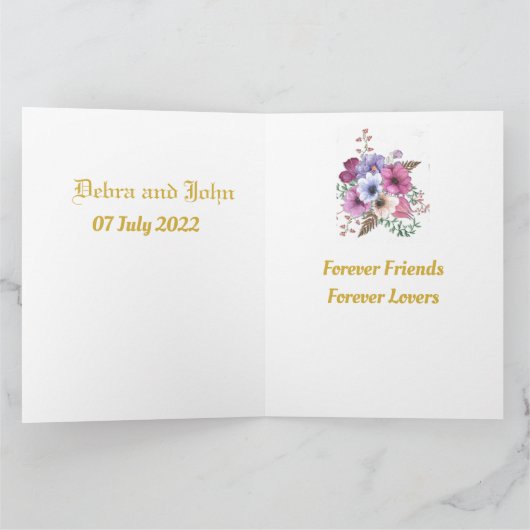 結婚贈 カード (内部)