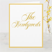 結婚贈 カード (黄色い花)