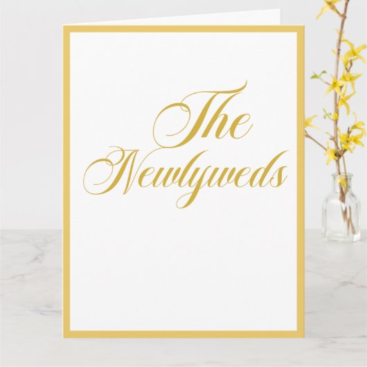 結婚贈 カード (黄色い花)