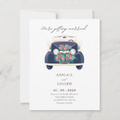 結婚車のクラシック 招待状 (正面)