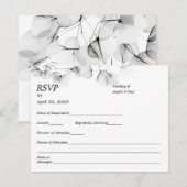 結婚返信ハガキ ソフトリーフ 葉 出欠カード (正面/裏面)