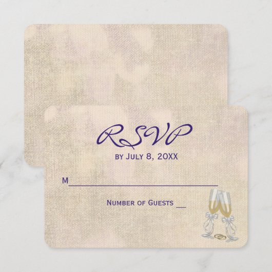 結婚返信 花柄 招待状 (正面/裏面)