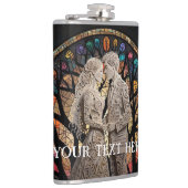 結婚連パーソナライズされた対 フラスク (右)