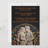 結婚連パーソナライズされた対 招待状 (正面)