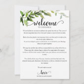 結婚週末の観光エレガント日程 招待状 (正面)