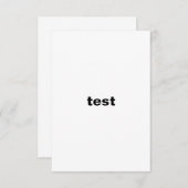 結婚部門テスト 招待状 (正面/裏面)