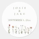 結婚野花 ラウンドシール (正面)